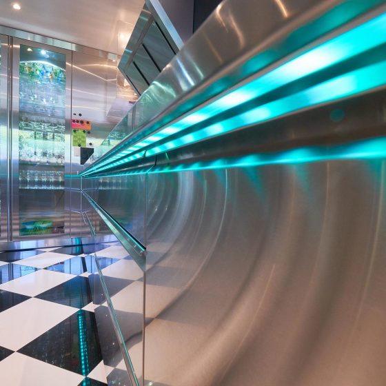 Detailaufnahme Edelstahl Küche