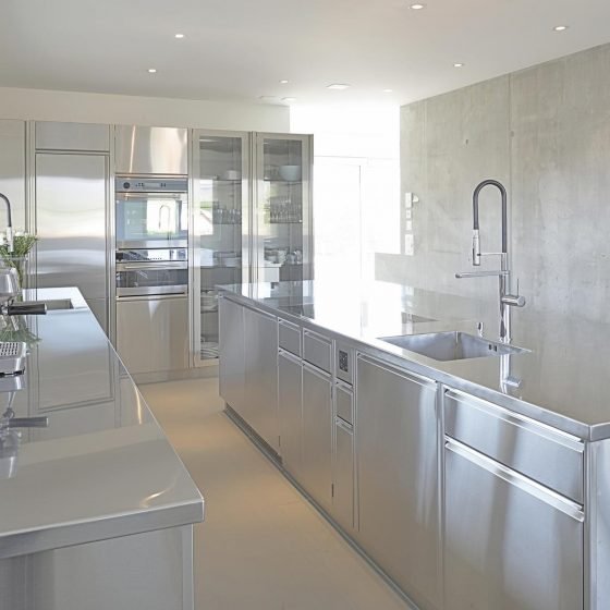 Innenküche Edelstahl Designer