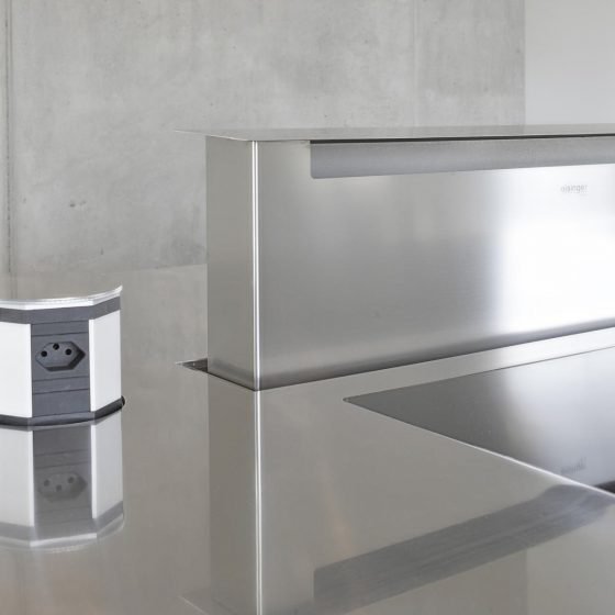 Innenküche Edelstahl Designerküche