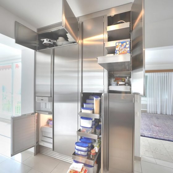 Küche Edelstahl Schubladen