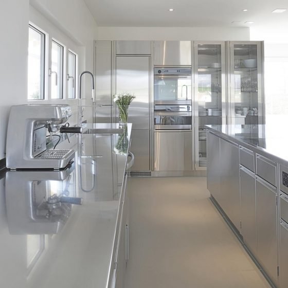 Küche Innen Edelstahl