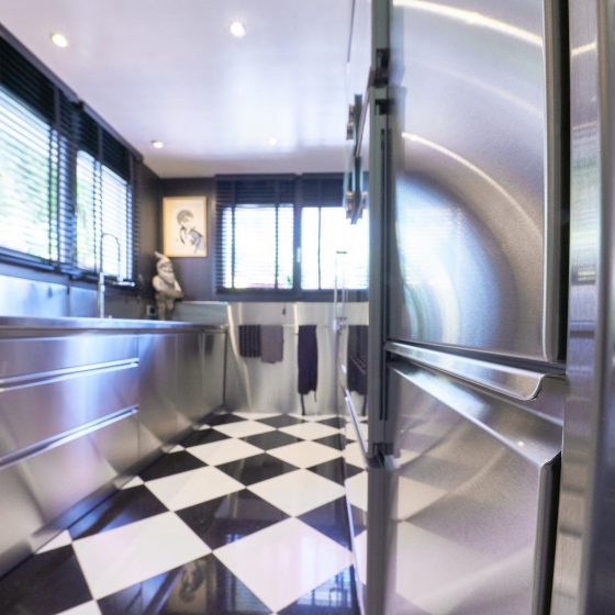 Private Küche Beispiel Edelstahl Design