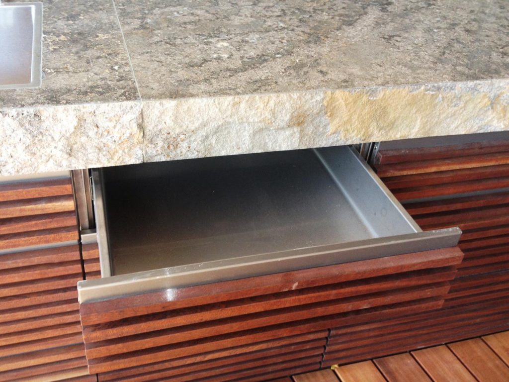 Schublade Outdoorküche Edelstahl